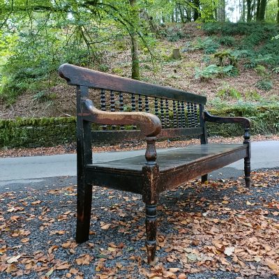 18C Cumberland farmhouse bench Antique Benches 9