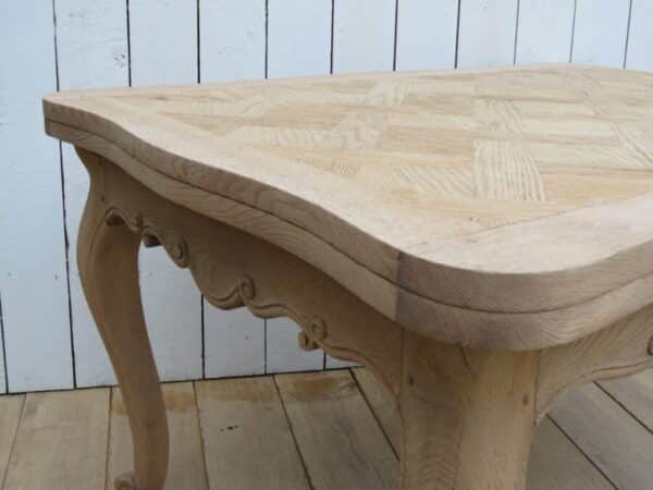 Bleached Oak French Extending Dining Table bleached oak Antique Desks 9