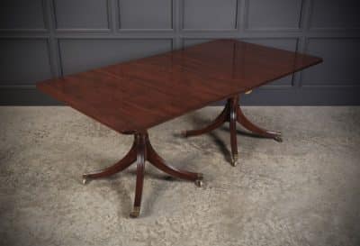 Mahogany 6 Pillar Extending Dining Table by William Tillman - Image 2