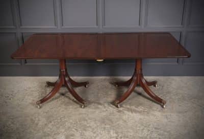 Mahogany 6 Pillar Extending Dining Table by William Tillman Antique dining Antique Furniture 5