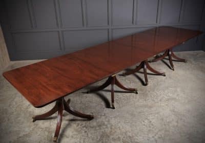 Mahogany 6 Pillar Extending Dining Table by William Tillman - Image 5