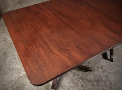 Mahogany 6 Pillar Extending Dining Table by William Tillman - Image 6