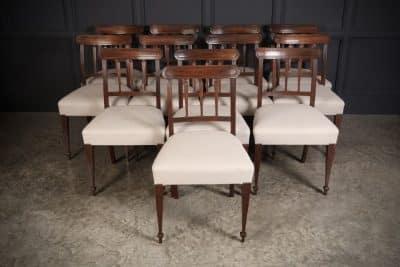 Set of Twelve Georgian Mahogany Dining Chairs Antique dining chairs Antique Chairs 4