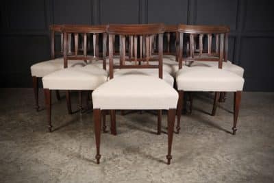 Set of Twelve Georgian Mahogany Dining Chairs Antique dining chairs Antique Chairs 5