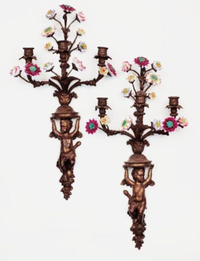 French cherub wall sconces Antique Lighting 3