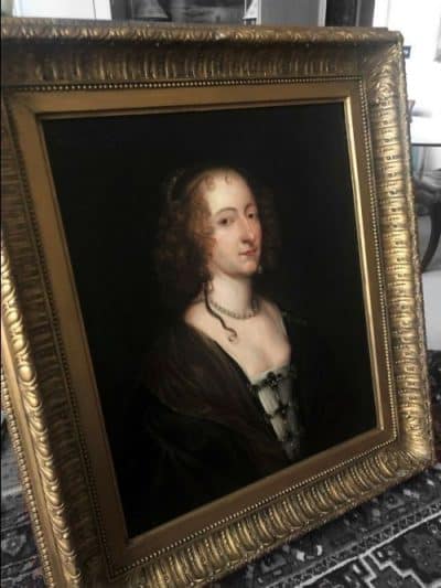 Van Dyck Portraits Lady Frances Seymour Studio Of Sir Anthony Van Dyck Dutch Golden Age 17th Oil Paintings 17th cent oil paintings Antique Art 5