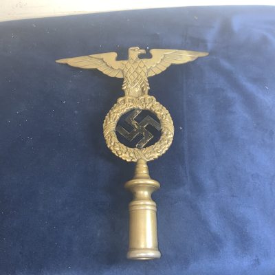 NSDAP 1933 Eagle & Swastika Finial Military & War Antiques 17