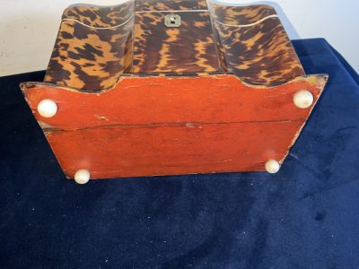 Tortoise Shell Tea Caddy Antique Boxes 16