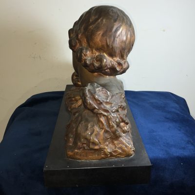 MOTHER & CHILD BRONZE ON MARBLE FRENCH 19TH CENTURY ART NOUVEA Bronzes Silver Metals 9