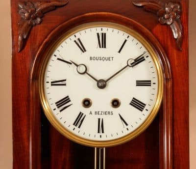 Magnificent Rare French Mahogany Regulator Circa 1850-70 Regulator Antique Clocks 11