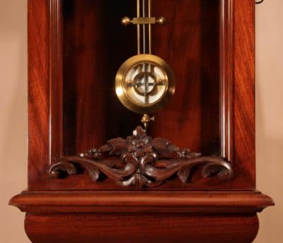 Magnificent Rare French Mahogany Regulator Circa 1850-70 Regulator Antique Clocks 12