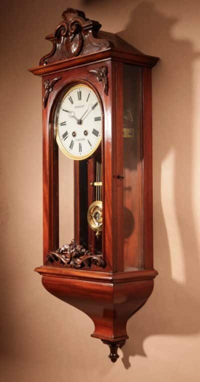 Magnificent Rare French Mahogany Regulator Circa 1850-70 Regulator Antique Clocks 8