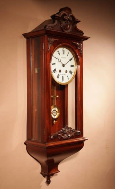 Magnificent Rare French Mahogany Regulator Circa 1850-70 Regulator Antique Clocks 7