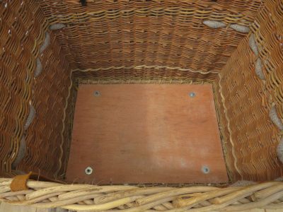 1920's English Wicker Laundry Basket - Image 5