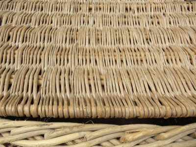 1920's English Wicker Laundry Basket - Image 7