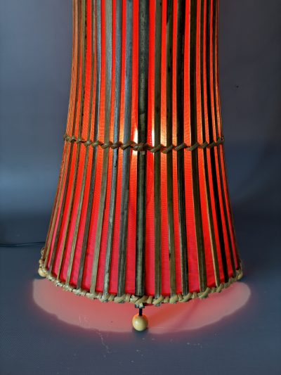 Mid Century Bamboo Floor Lamp c1960s floor lamp Antique Lighting 4