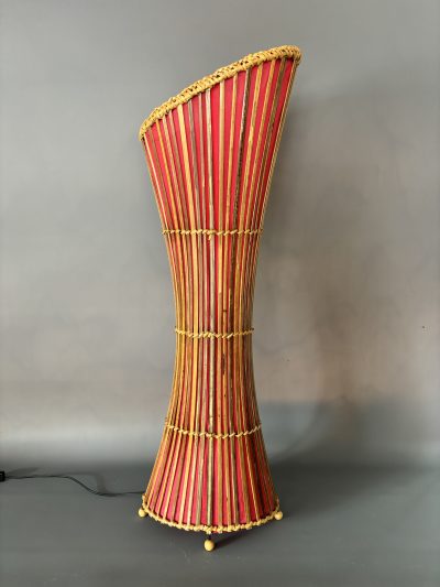 Mid Century Bamboo Floor Lamp c1960s floor lamp Antique Lighting 5