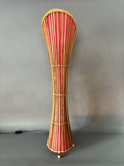 Mid Century Bamboo Floor Lamp c1960s floor lamp Antique Lighting 6