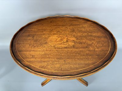 Edwardian Mahogany Inlaid Occasional Table Edwardian Antique Furniture 6