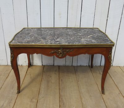 French Marble Top Coffee Table Antique Tables 6