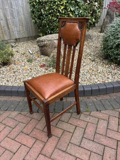 Set of Six Arts & Crafts Dining Chairs Antique dining chairs Antique Chairs 8