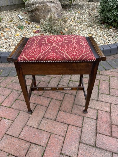 Arts & Crafts Walnut Piano Stool Arts & Crafts Antique Furniture 3