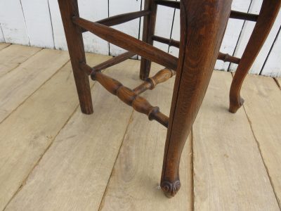 Set Of Six French Oak & Rush Seated Dining Chairs Antique Chairs 11