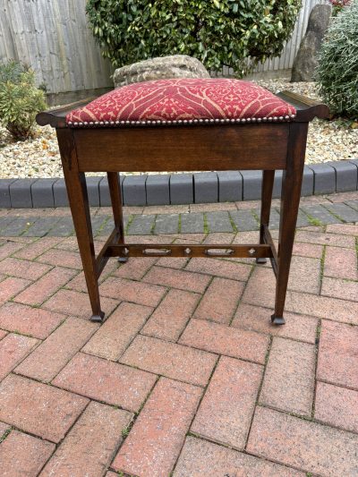 Arts & Crafts Walnut Piano Stool Arts & Crafts Antique Furniture 8