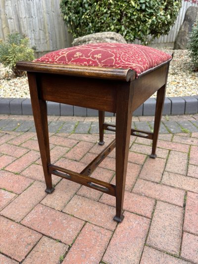 Arts & Crafts Walnut Piano Stool Arts & Crafts Antique Furniture 5