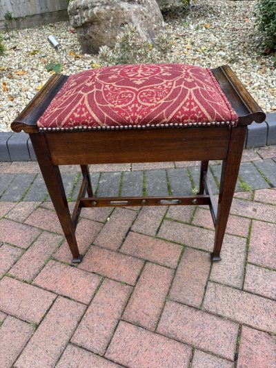 Arts & Crafts Walnut Piano Stool Arts & Crafts Antique Furniture 7