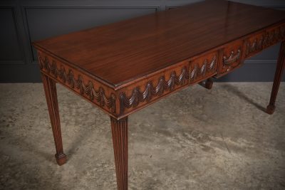 Large Sheraton Style Mahogany Serving Table Hall Table Antique Furniture 4