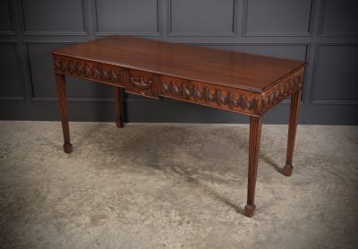 Large Sheraton Style Mahogany Serving Table Hall Table Antique Furniture 14