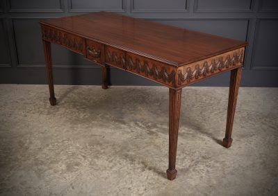 Large Sheraton Style Mahogany Serving Table - Image 13