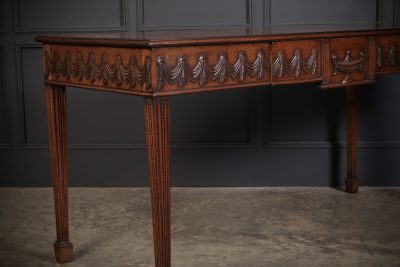 Large Sheraton Style Mahogany Serving Table - Image 4