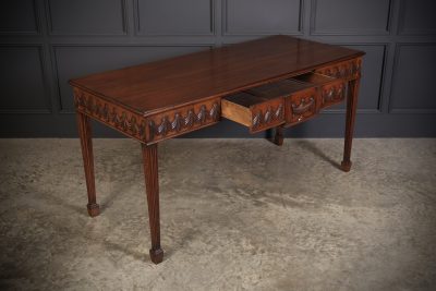 Large Sheraton Style Mahogany Serving Table - Image 5