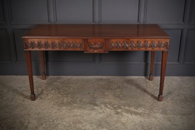 Large Sheraton Style Mahogany Serving Table - Image 6