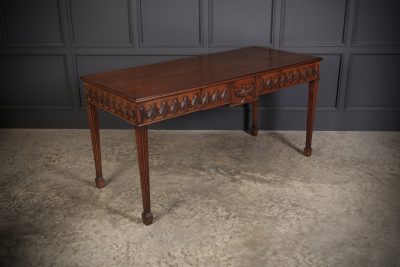 Large Sheraton Style Mahogany Serving Table Hall Table Antique Furniture 3