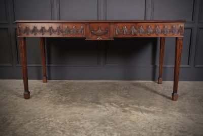 Large Sheraton Style Mahogany Serving Table - Image 9