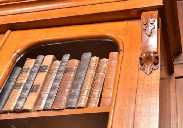 Superb Victorian Honey Oak 2 Door Cabinet Bookcase SAI1948 - Image 3