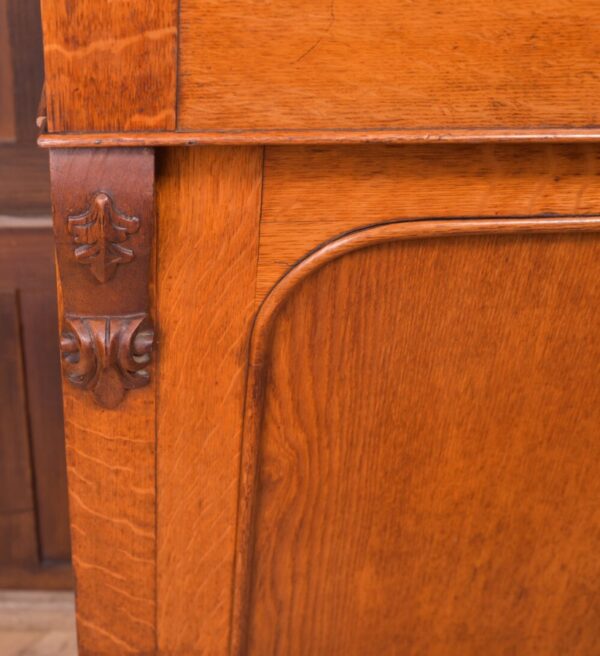 Superb Victorian Honey Oak 2 Door Cabinet Bookcase SAI1948 - Image 7