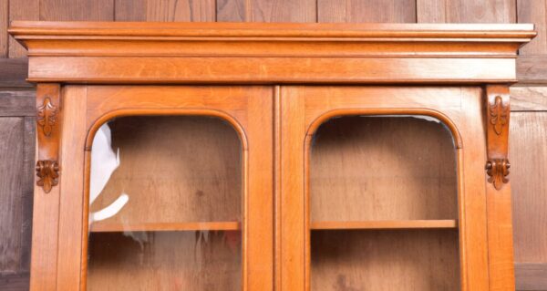 Superb Victorian Honey Oak 2 Door Cabinet Bookcase SAI1948 - Image 13