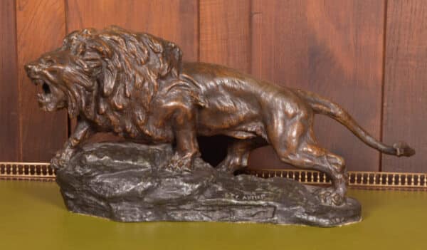 French Spelter Lion, T Cartier SAI2663 - Image 2