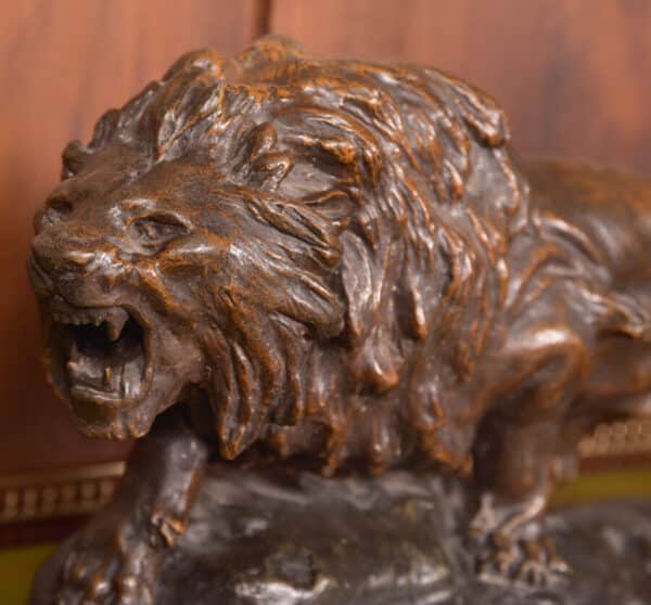 French Spelter Lion, T Cartier SAI2663 - Image 3