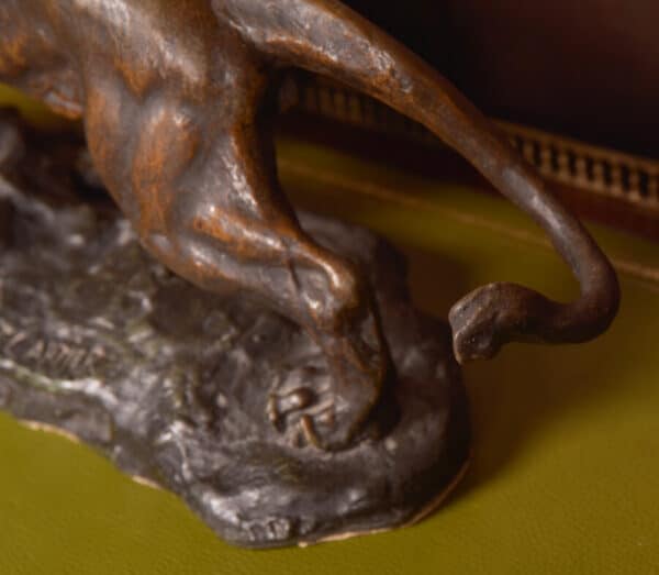 French Spelter Lion, T Cartier SAI2663 - Image 4