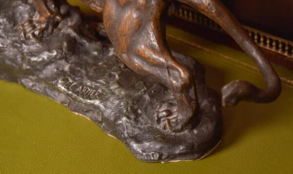 French Spelter Lion, T Cartier SAI2663 - Image 5