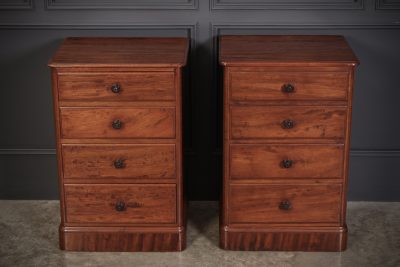 Pair of Victorian Mahogany Bedside Cabinets bedside cabinets Antique Cabinets 4