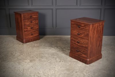 Pair of Victorian Mahogany Bedside Cabinets bedside cabinets Antique Cabinets 3