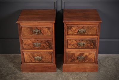 Pair of Victorian Walnut Bedside Chests antique chest Antique Chest Of Drawers 6