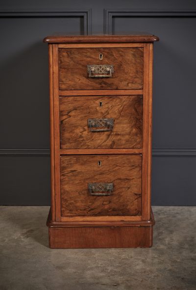 Pair of Victorian Walnut Bedside Chests - Image 9