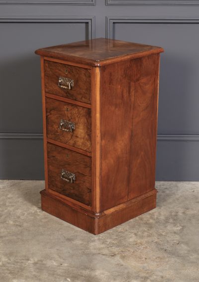 Pair of Victorian Walnut Bedside Chests - Image 11